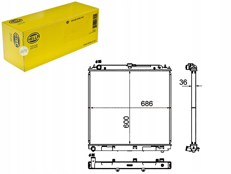 фото №1, Радіатор двигуна - система охолодження двигуна [hell
