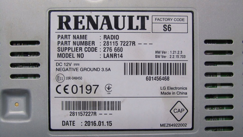 фото №2, Renault kadjar радіо навігація 281157227r