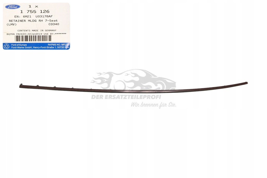 фото №7, Молдинг стекло передней правой s-max/galaxy 06-15 _ 1755126 _ 6m21-u03178-af