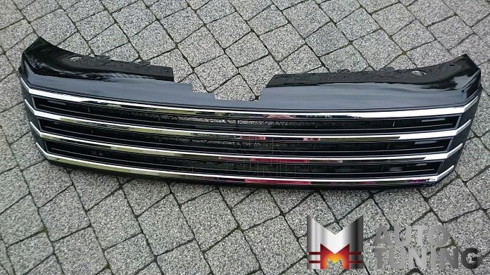фото №4, Решётка радиатора vw passat b7 11/10- black / хром блеск