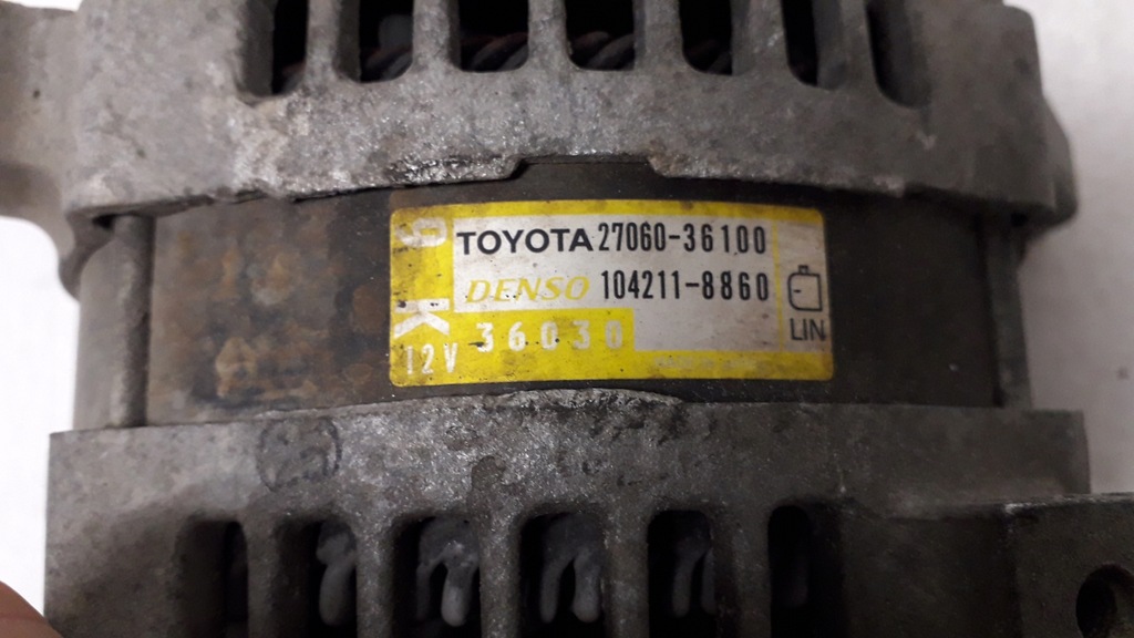 фото №13, Toyota lexus генератор 27060-36100