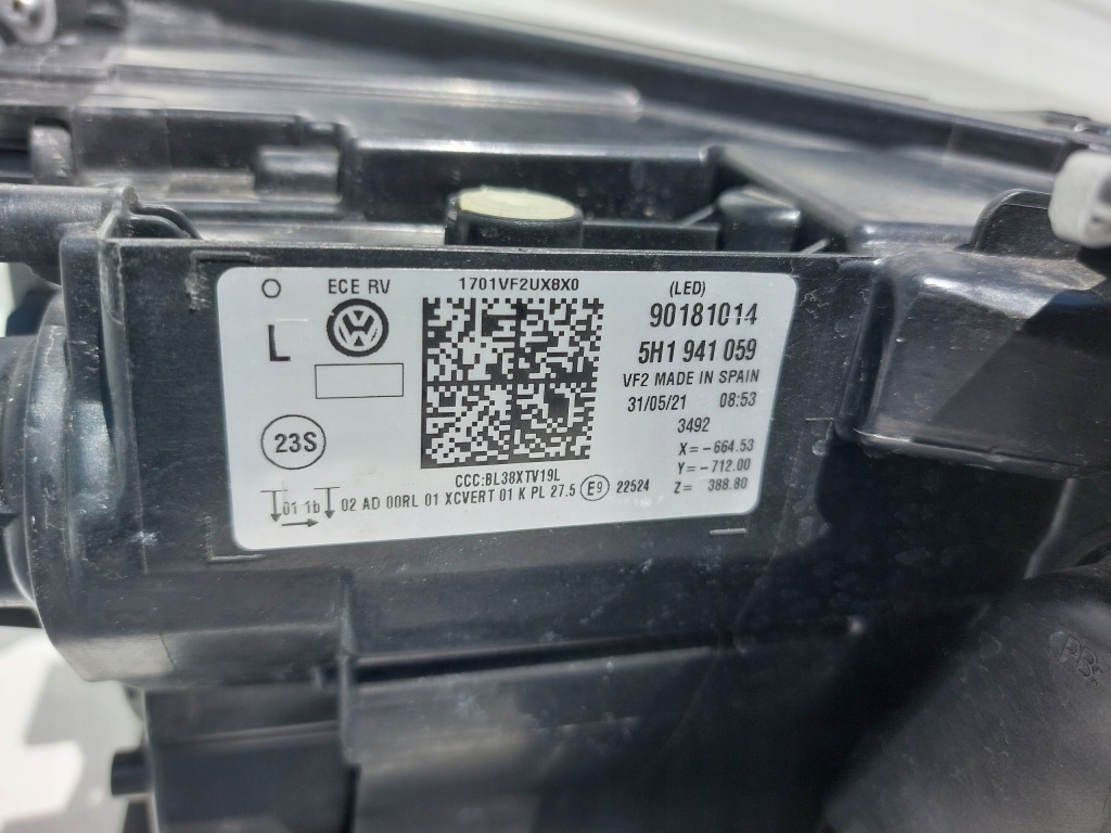 фото №15, Лампа левый перед передняя full led vw golf viii 8