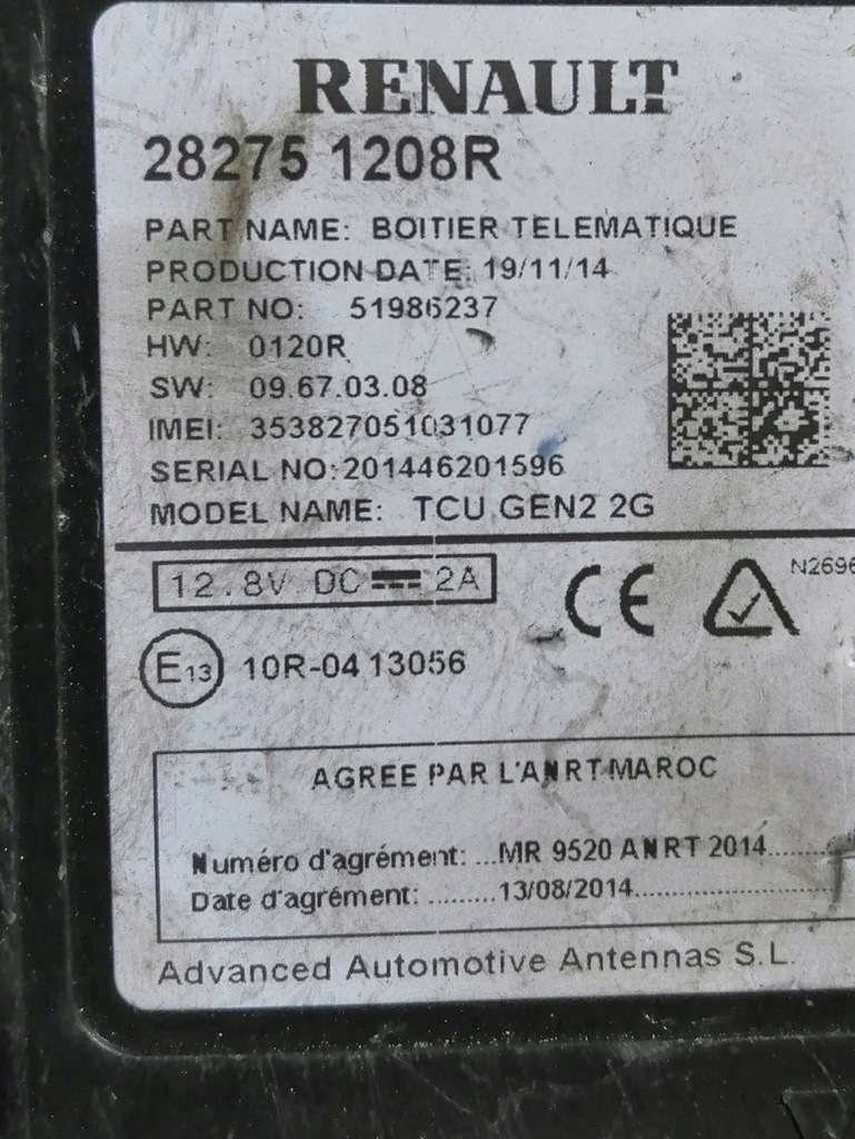 фото №3, Модуль навігації 282751208r renault espace v