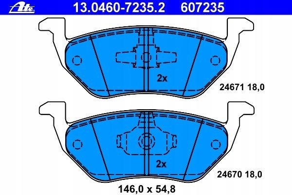 фото №2, Тормозные колодки тормозной. ford maverick 01-07 задняя