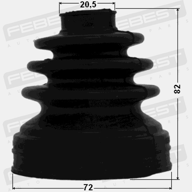 фото №8, Febest захист шарнір kpl.