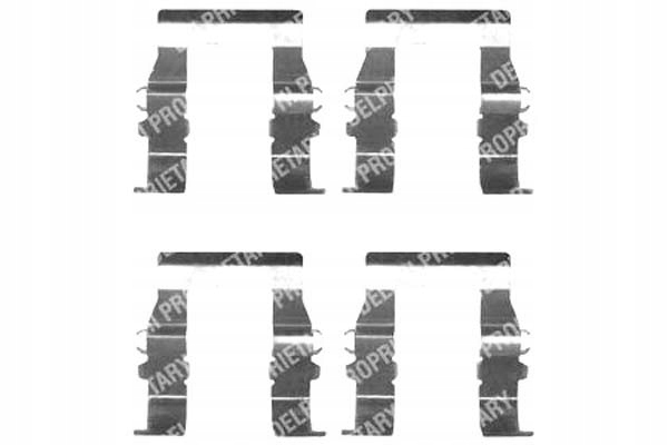 фото №2, Набор монтажный тормозных колодок mitsubishi galant p. delp