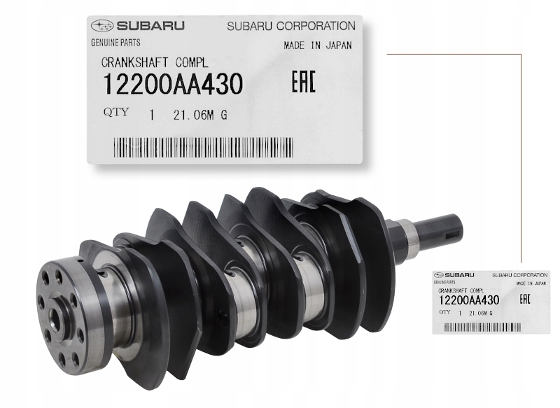 Купить Wał коленчатый forester impreza outback 12200aa430 оригинальный номер