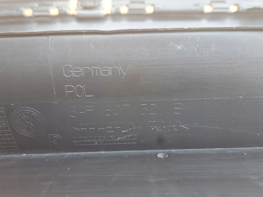 фото №9, Спойлер накладка бампера задняя vw passat b7 3af807521b