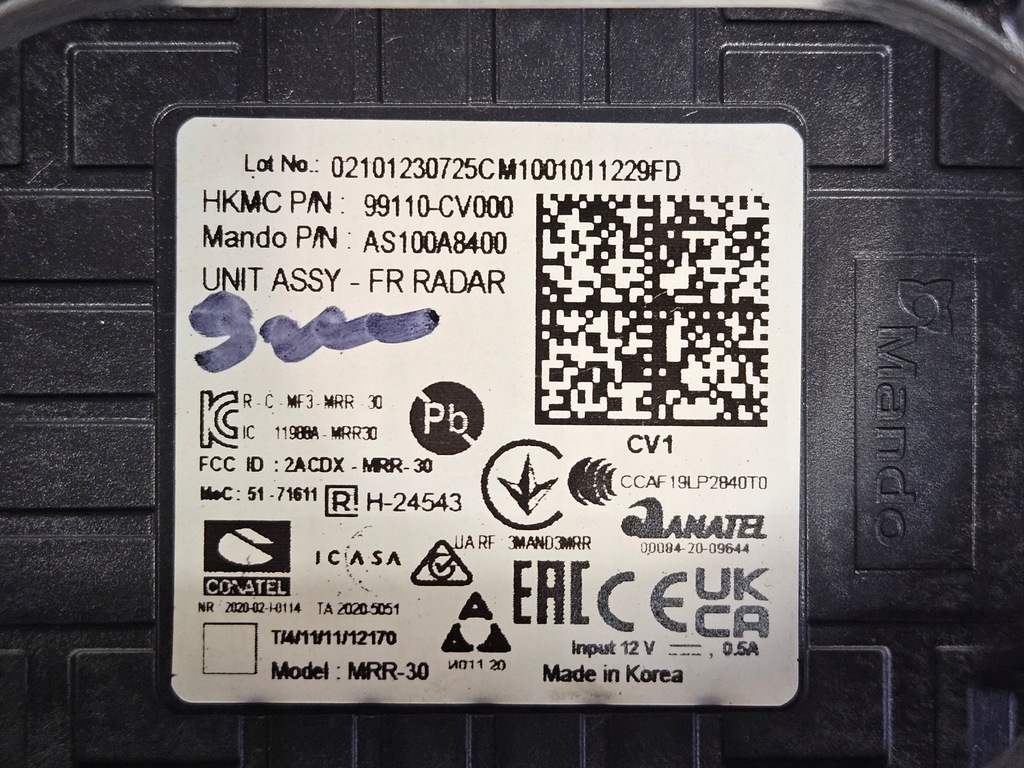 фото №9, Датчик датчик радар distronic kia ev6 ev 6 99110 cv000 / 99110cv000