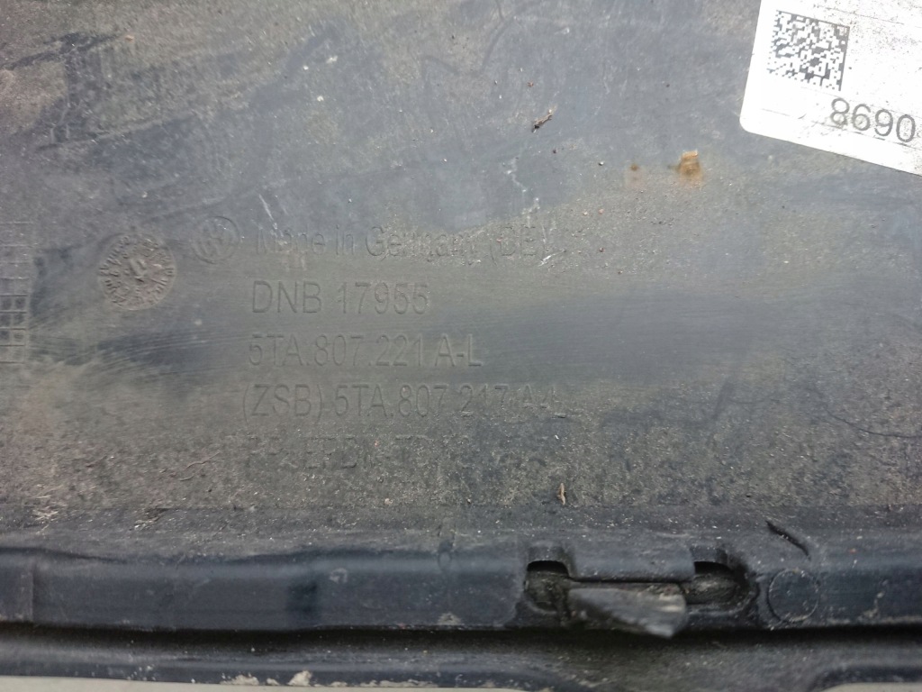 Vw touran 2 2 15- 5ta бампер передний передок Оригинал