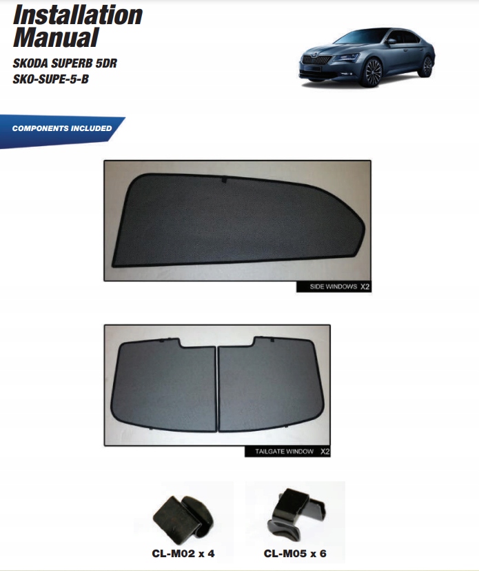 фото №15, Шторки skoda superb 5d 2009-2015 захист шторка сонцезахисні