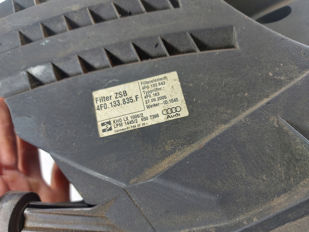 фото №6, A6 c6 фильтр воздуха 2,0 tfsi 4f0133835f