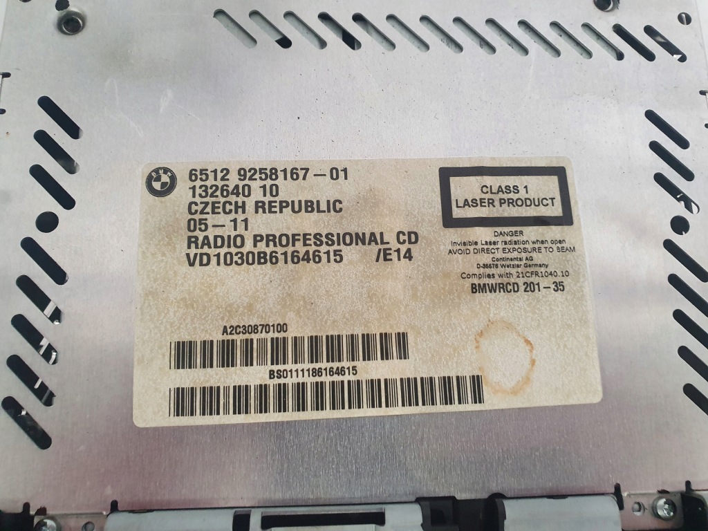 фото №3, Радіо радіопрогравач bmw x1 e84 10- 2.0d 9258167