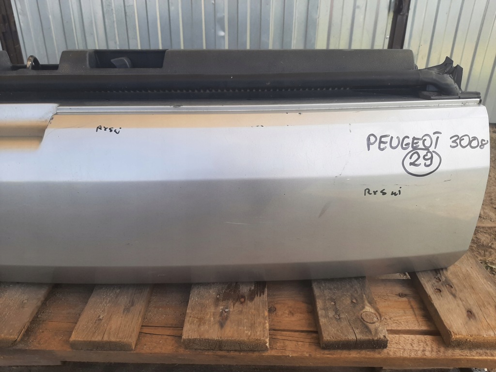 фото №7, Крышка багажника борт накладка задняя нижняя peugeot 3008 i цвет ezrc 2009-2012