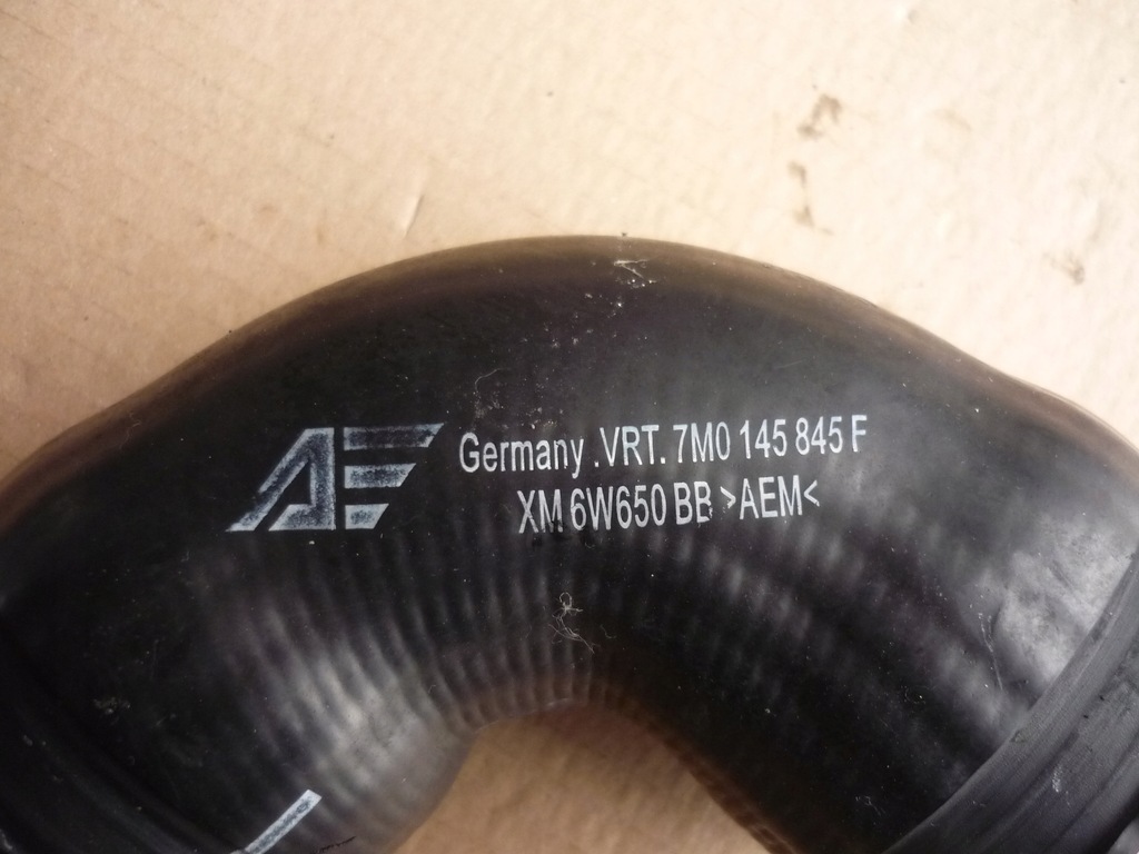 фото №6, Труба інтеркулер sharan galaxy alhambra 1.9 tdi 7m0145845f