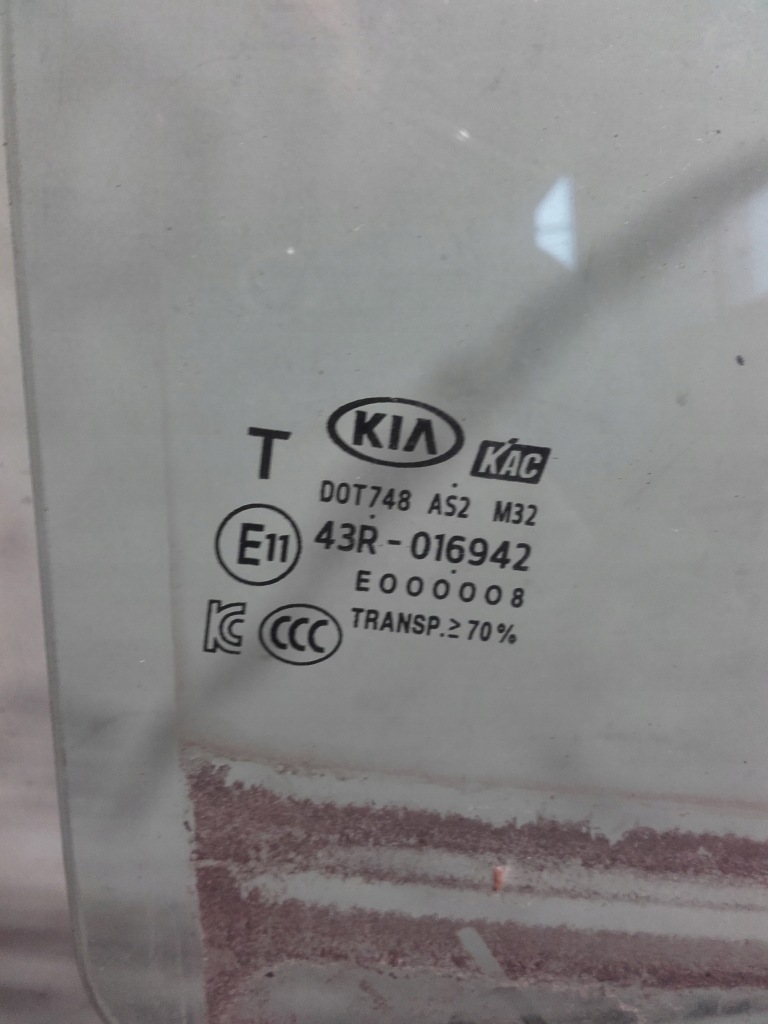 фото №2, Kia rio iv стекло дверь правый задняя 17-