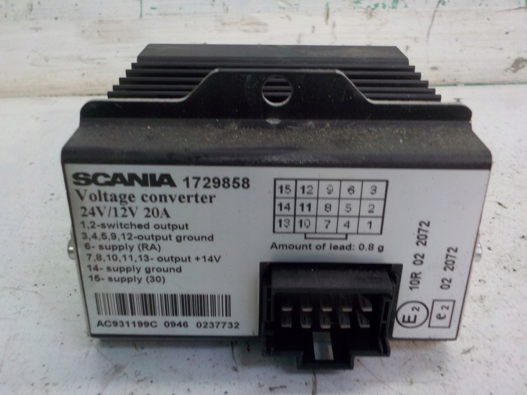фото №1, Scania преобразователь напряжения