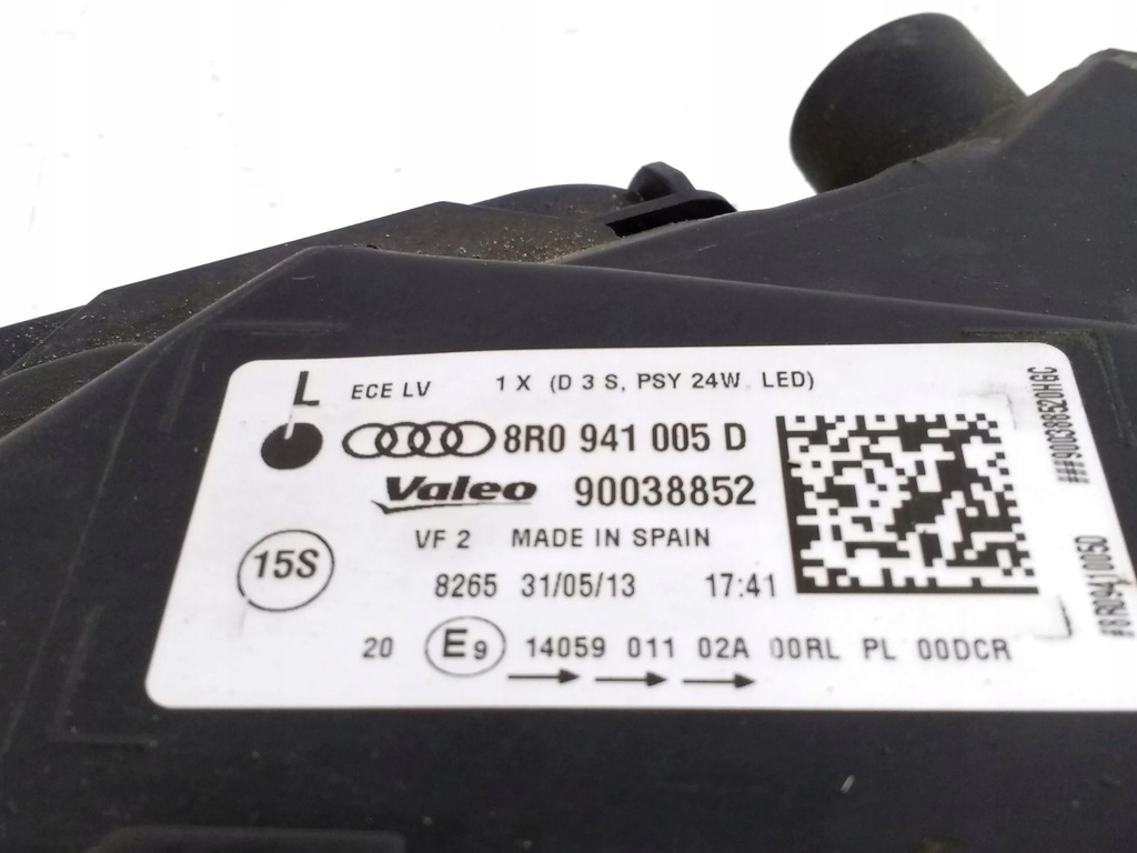 фото №6, Audi q5 sq5 2013 левая сторона лампа передняя