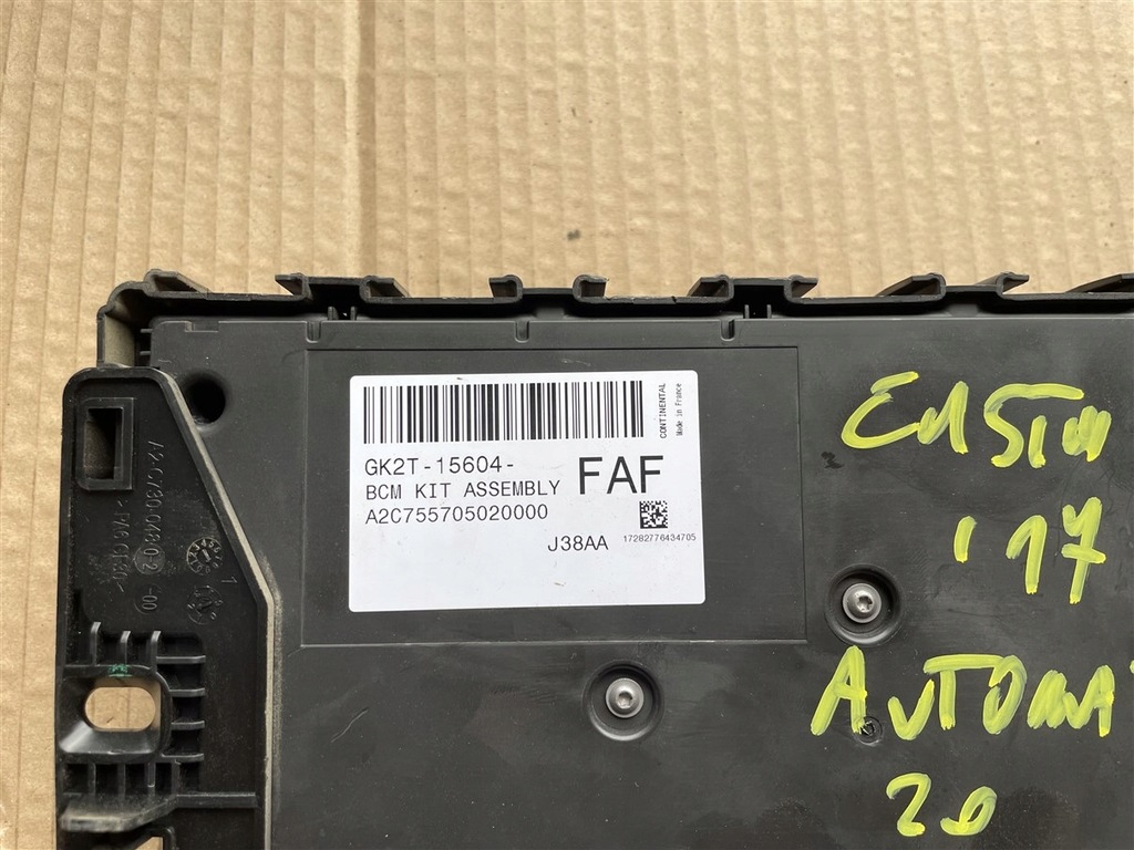 фото №5, Коробка запобіжників модуль bcm 16-18r gk2t-15604-faf ford custom tourneo