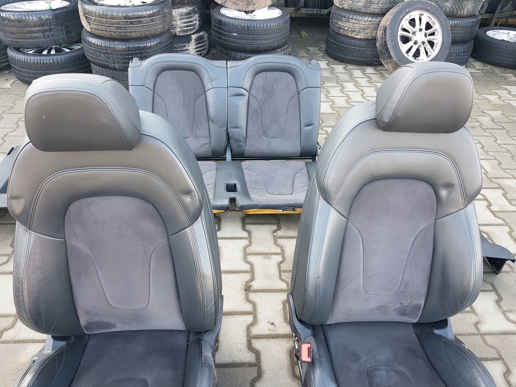 фото №7, Audi tt 8j 06-12r coupe сиденья заднее сиденье alcantara