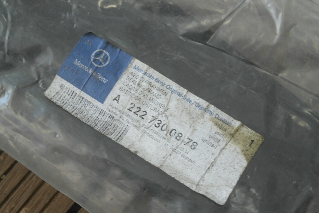 Mercedes s-klasa w222 13-17 прокладка край задняя правая a2227300878 nowa с Разборки
