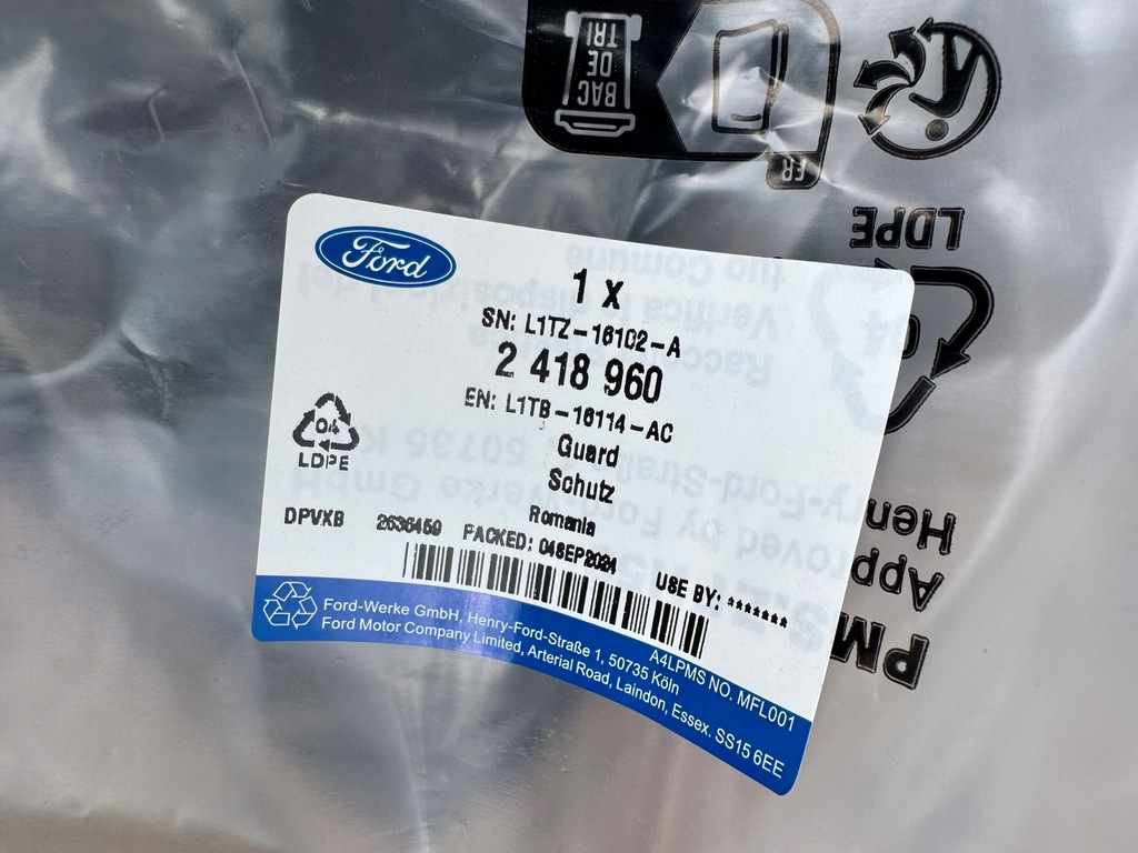 фото №5, Підкрилок правий перед ford puma mk2 l1tb-16114-ac nowe