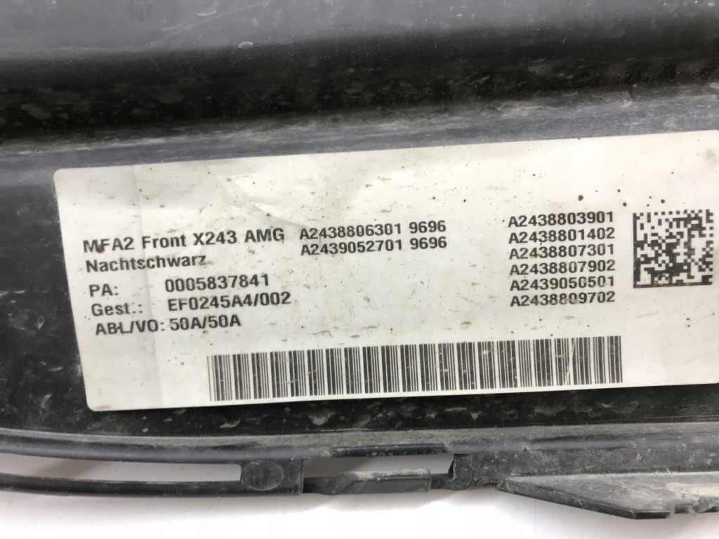 фото №11, Решітка бампера права mercedes eqa ebq a243 amg a2438857301