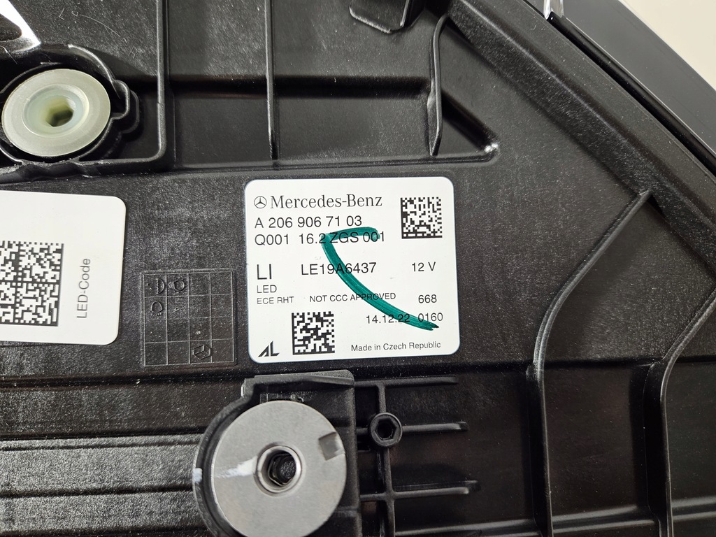 фото №15, Mercedes c-klasa w206 full led лампа левая правая eu