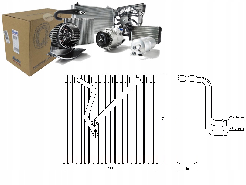 фото №12, Испаритель nissens 92163 1k1820103