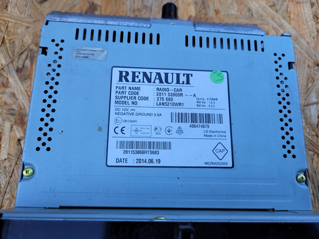 фото №3, Радіо навігація екран renault clio iv 281153868r