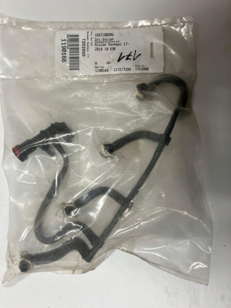 фото №1, Шланг топлива сливной renault nissan 1667100qau 166714557r оригинальный номер