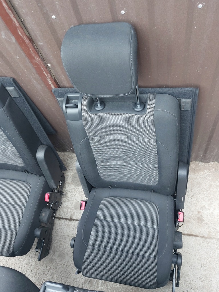 фото №13, Vw sharan 7n сидіння обшивки тунель ремені подушки безпеки