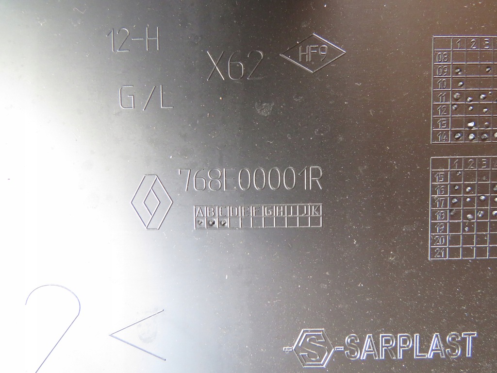 фото №2, Молдинг крыла 768e00001r renault master 4 iv