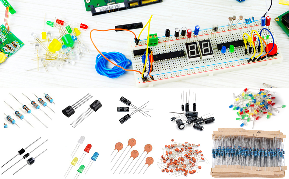 Набор komponentów elektronicznych - 1400 элементов - podzespoły Недорого