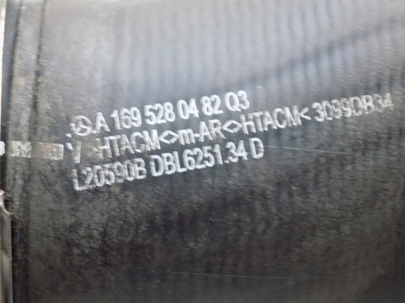 фото №4, Mercedes w169 w245 труба шланг интеркулер turbo турбонагнетателя 2.0 cdi