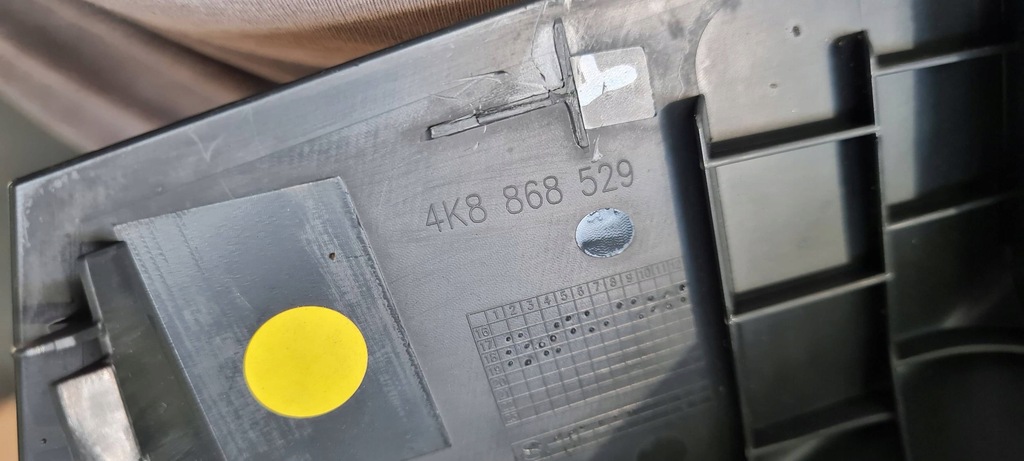 фото №8, A7 c8 4k защита накладка направляющая поперечина левый задняя 4k8868529