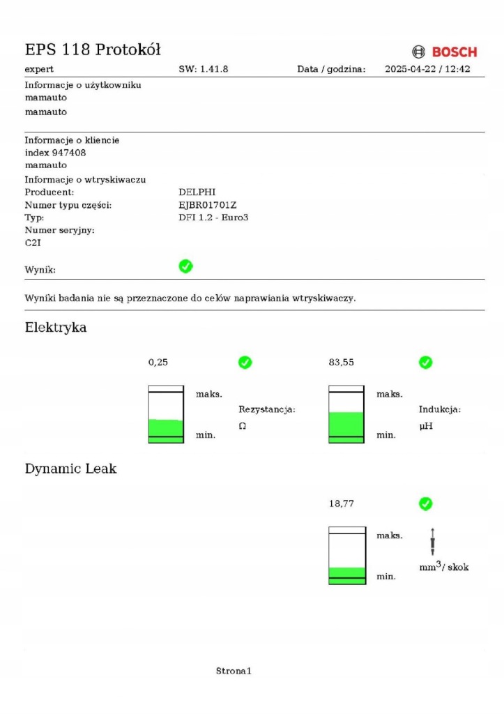 фото №3, Інжектор форсунка test 8200207935 ejbr01701z renault thalia i 1.5 dci 65km