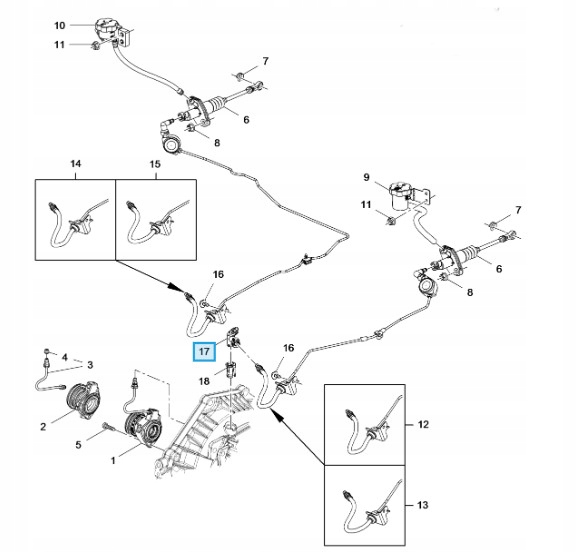 фото №8, Тройник соединитель воздухоотводчик сцепления opel astra j insignia a оригинальный номер 55563644