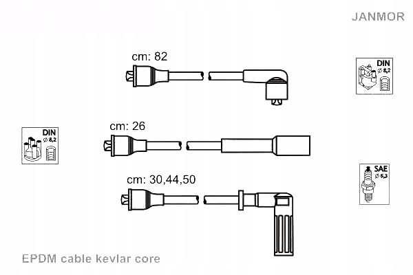 фото №1, Janmor трубка. wys. nap. kpl. fiat, lancia