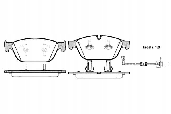 фото №2, Гальмівні колодки гальмівні remsa 4h0698151e 4h0698151h 4h069