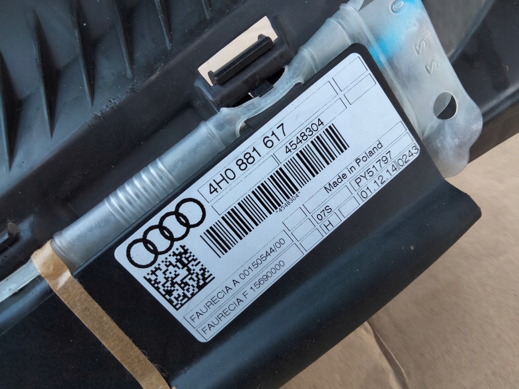 фото №5, Подушка пневматична сидіння audi a8 d4 4h0881617