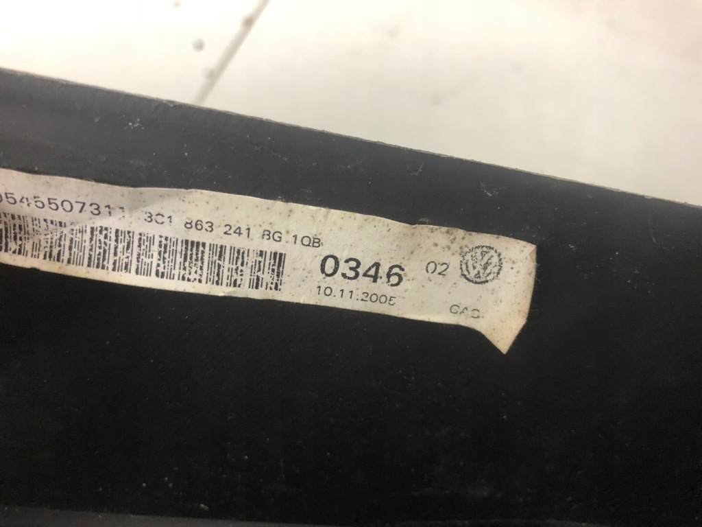 фото №7, Тунель середній vw passat b6 3c1863241