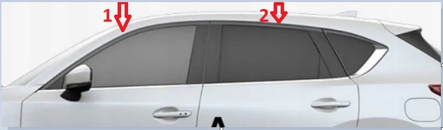 фото №1, Молдинг декоративна рамки двері перед задня mazda cx5 12-