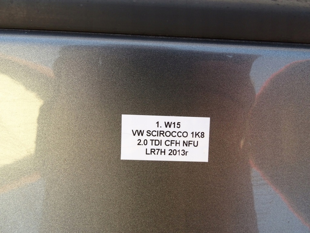 фото №12, Дверь левый перед левая передние lr7h vw scirocco iii 1k8