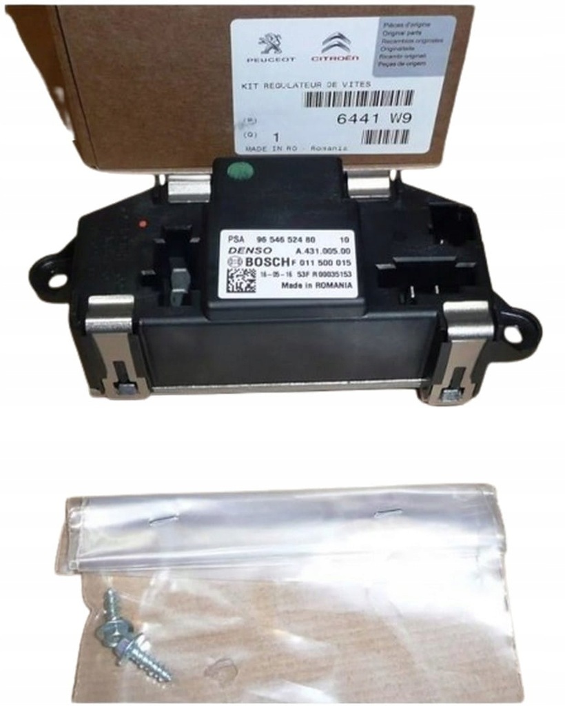 фото №1, Блок управления вентилятор 6441w9 6441.w9 citroen berlingo, c4 picasso оригинал