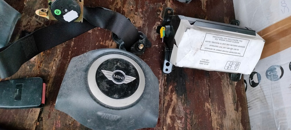 фото №4, Mini one cooper r50 r52 подушки безпеки подушка безпеки натягувачі