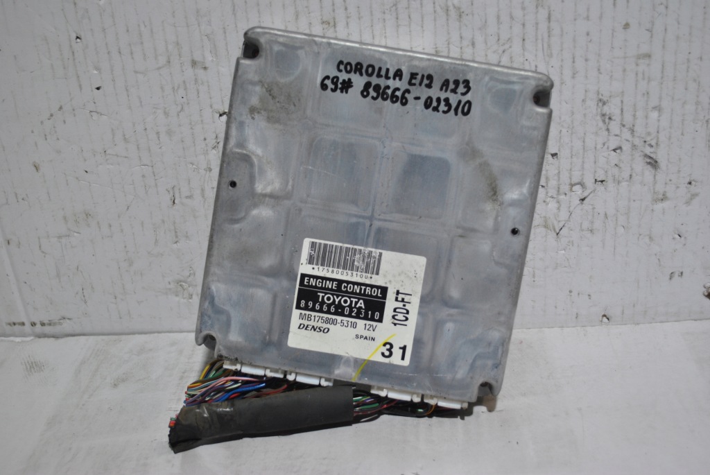 фото №1, Бортовой компьютер двигателя toyota corolla e12 89666-02310