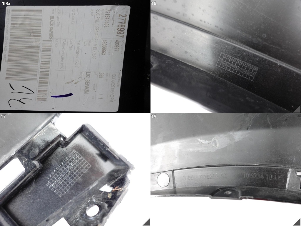 Bmw x6 x6m e71 e71m m-power крыло  правый  перед черный sapphire повреждённый с Разборки