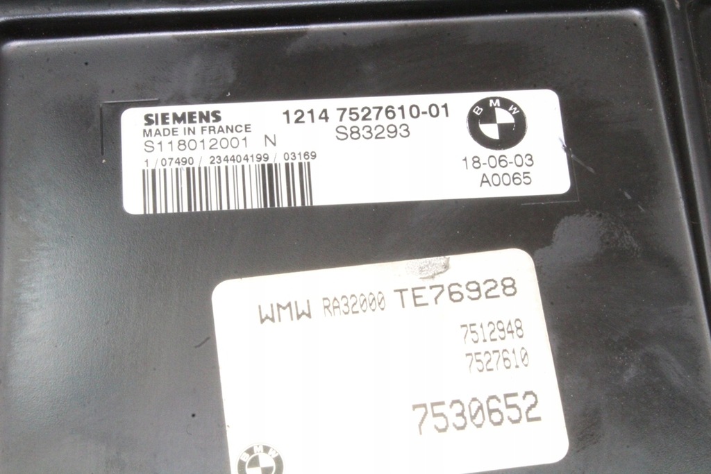 фото №1, Бортовий комп'ютер двигуна mini cooper r50, r53 7527610 2004