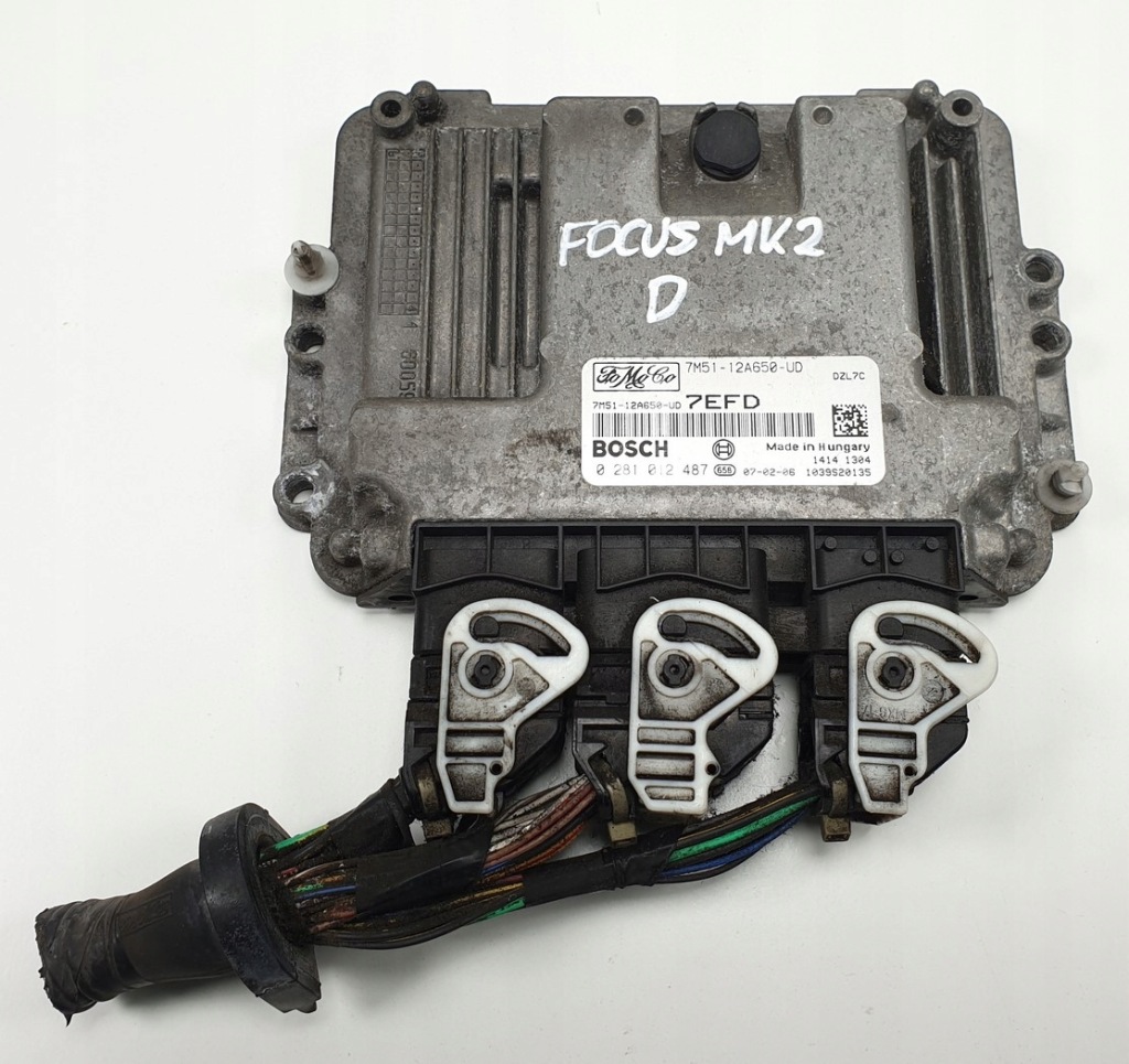 фото №1, Бортовой компьютер двигателя ford focus mk2 tdci 7m5112a650ud